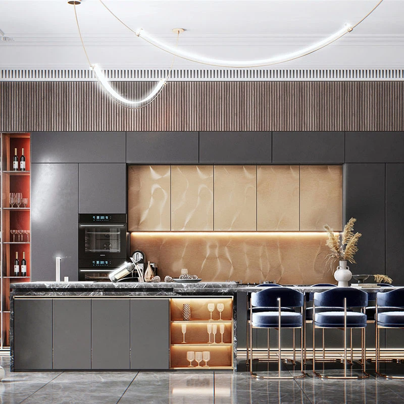 ПВХ виниловые кухонные шкафы