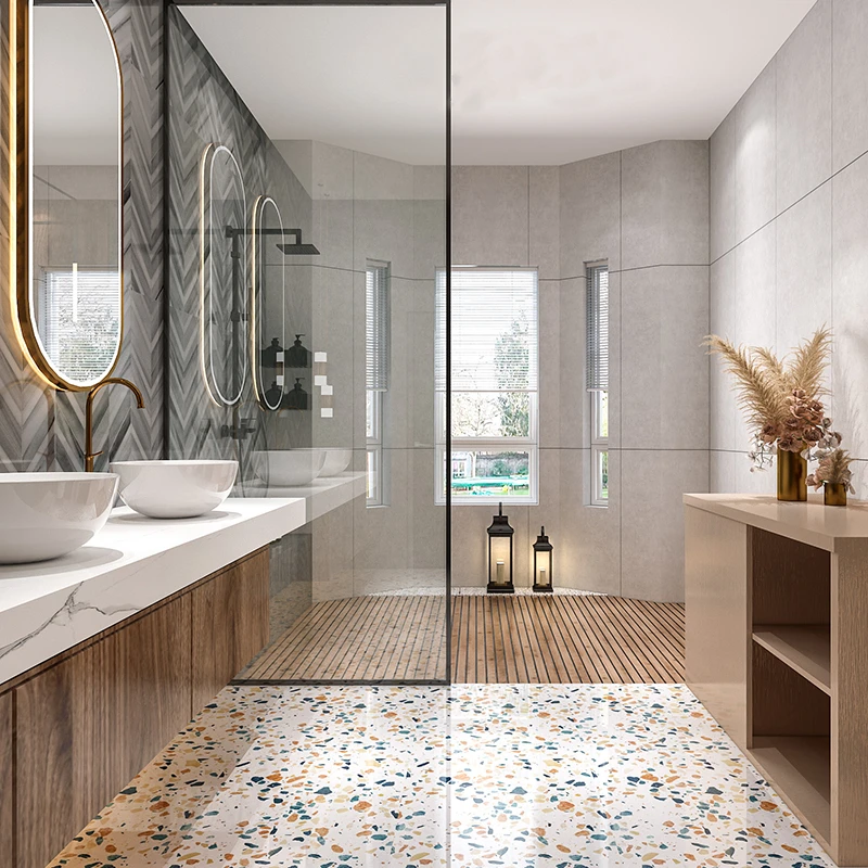 Wood Grain Melamine Bathroom